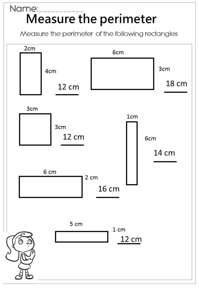 20 Grade 3 Math Worksheets Perimeter