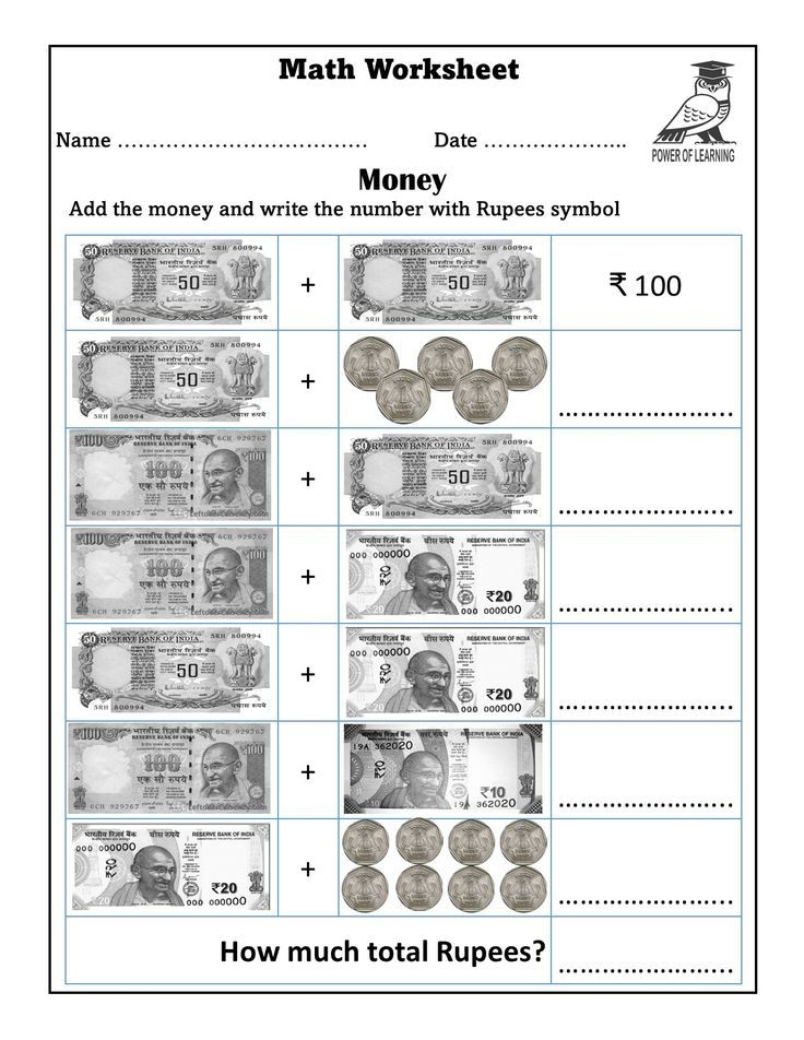 20 Indian Money Worksheets 2Nd Grade Math