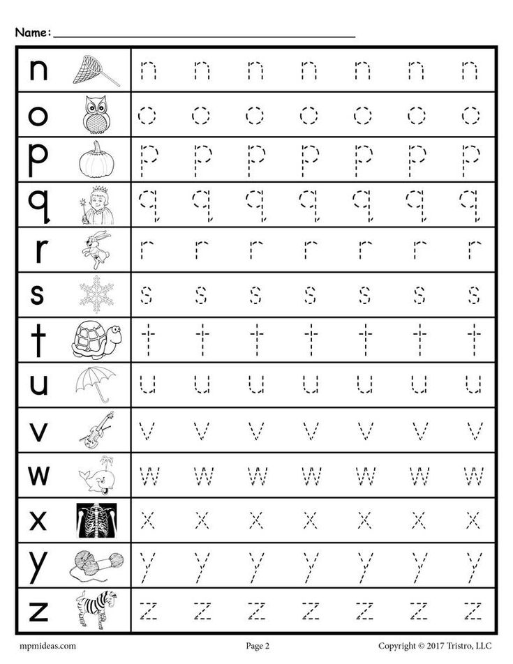 20 Kindergarten Lower Case Letter Worksheets