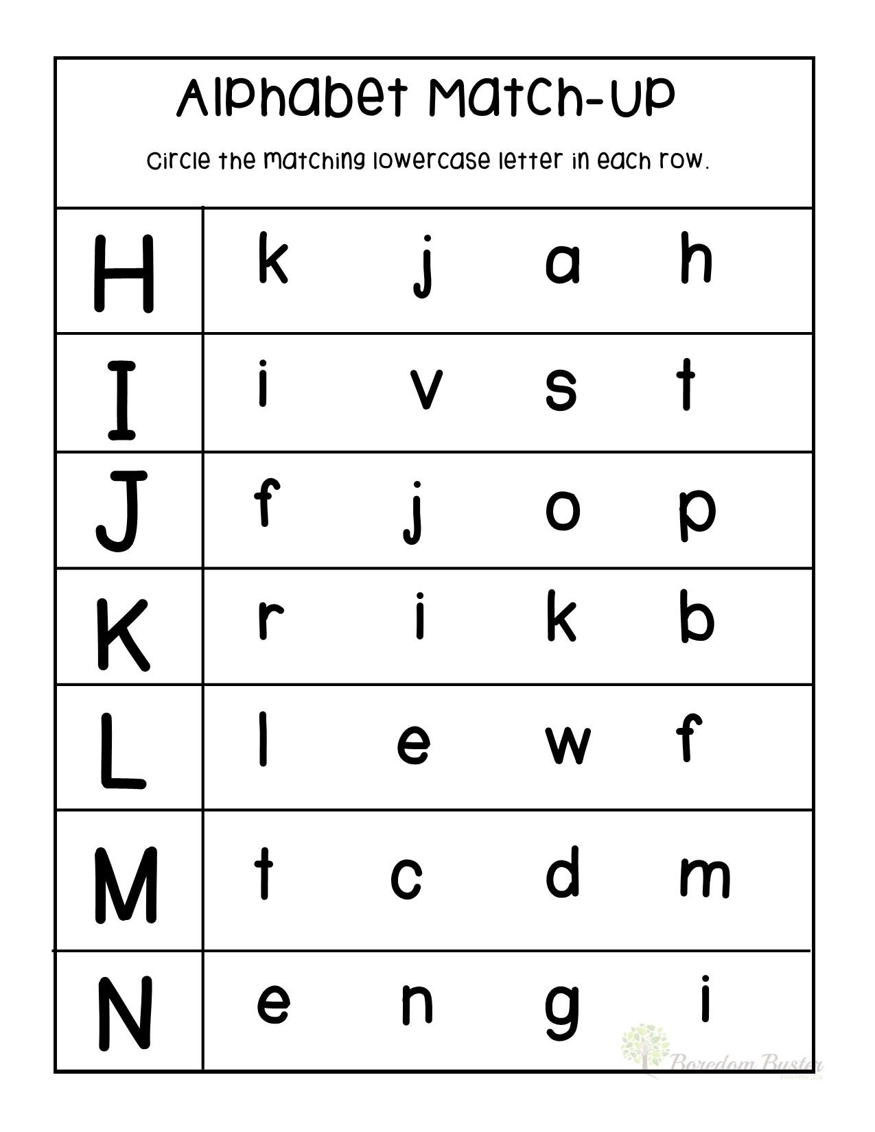 20 Kindergarten Lower Case Letter Worksheets