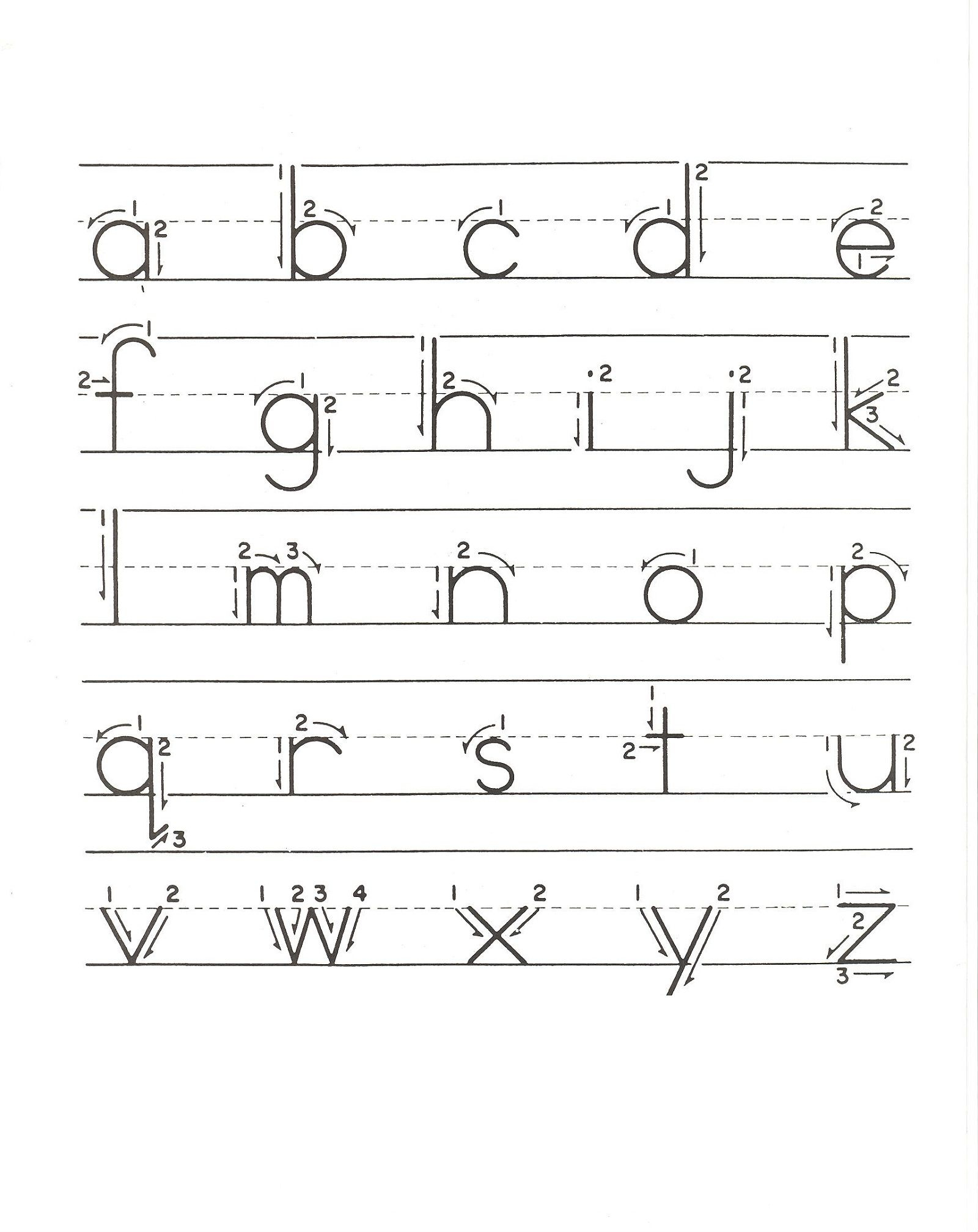 20 Kindergarten Lower Case Letter Worksheets