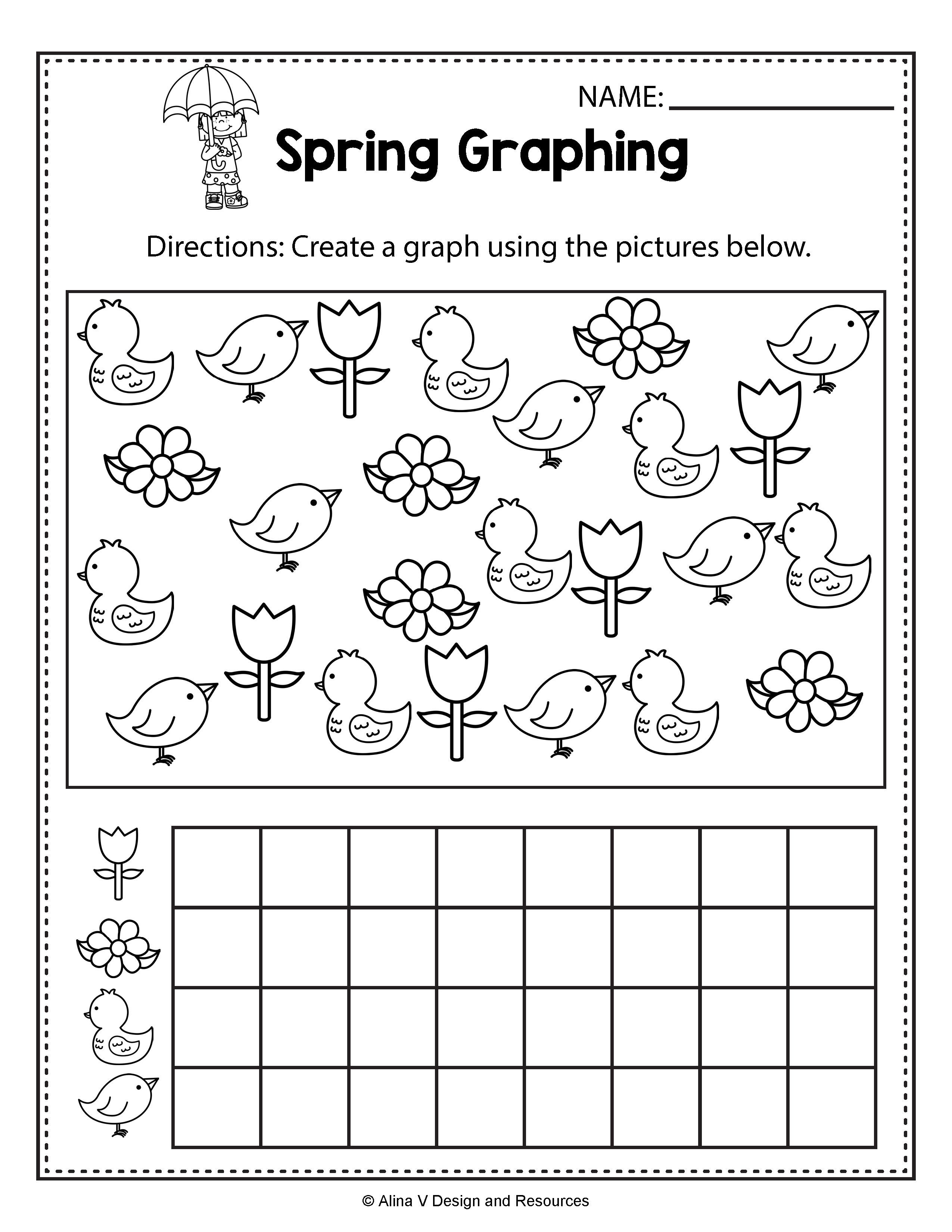 20 Kindergarten Math Worksheets Spring