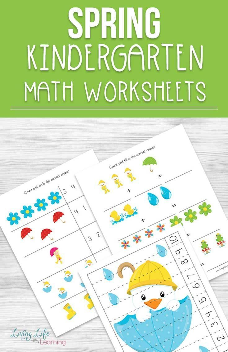 20 Kindergarten Math Worksheets Spring