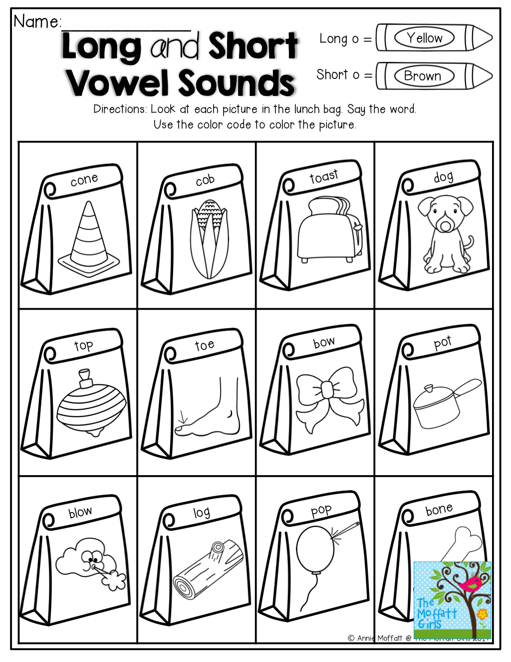 20 Long And Short Vowel Worksheets 1St Grade