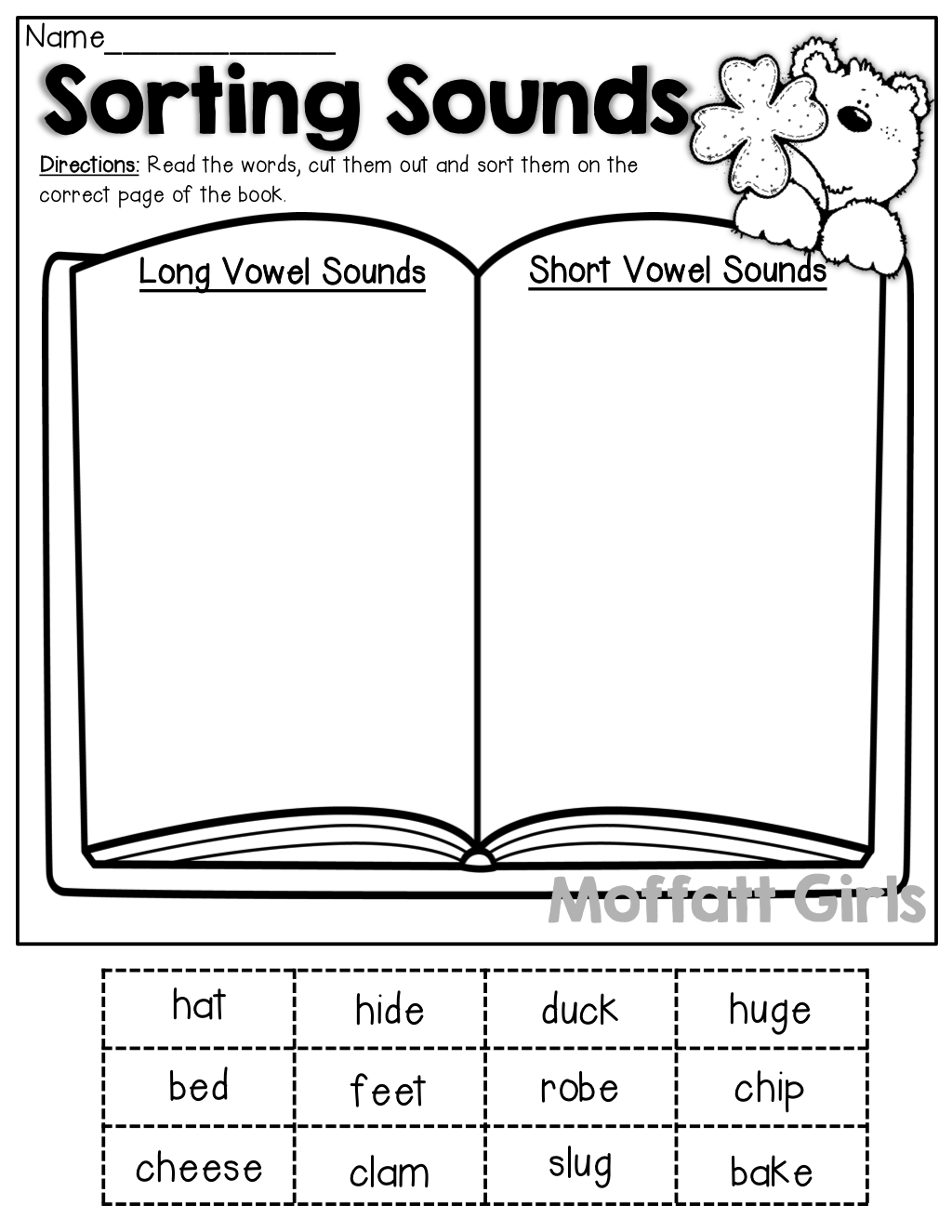 20 Long And Short Vowel Worksheets 1St Grade