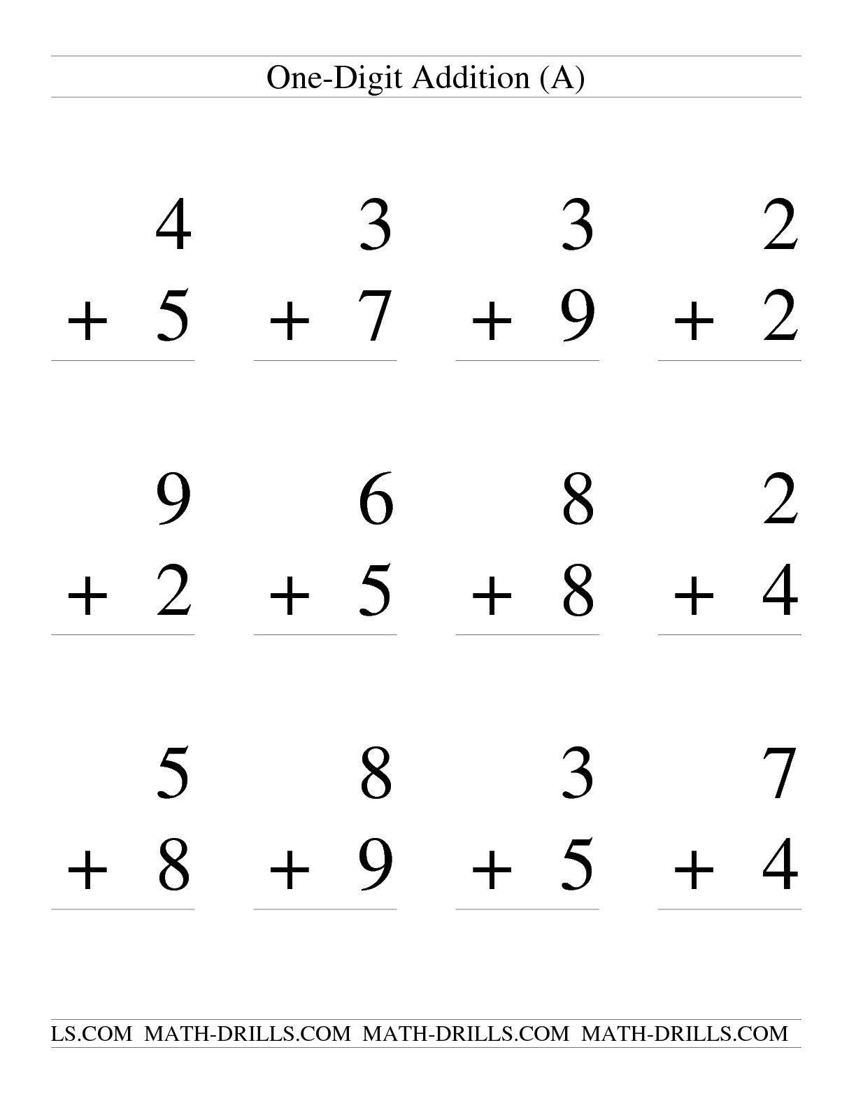 20 Math Worksheets 2 Digit Addition