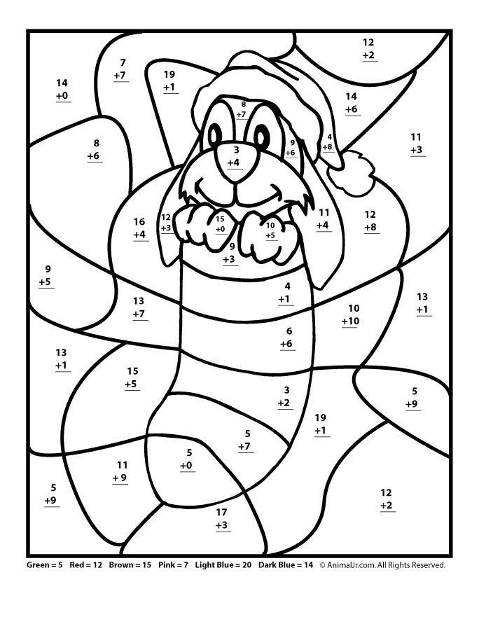 20 Math Worksheets For Grade 1 Christmas