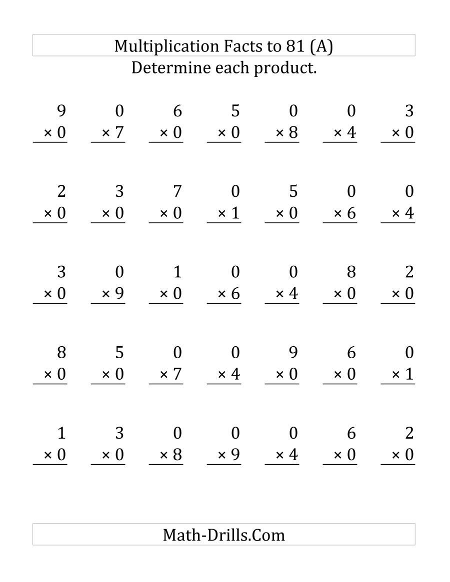 20 Multiplication Worksheets Up To 12