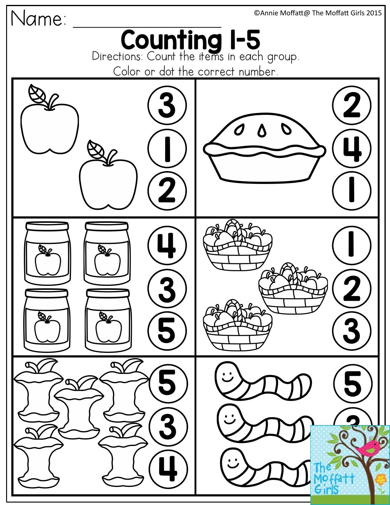 20 Preschool Counting Worksheets Kindergarten Math