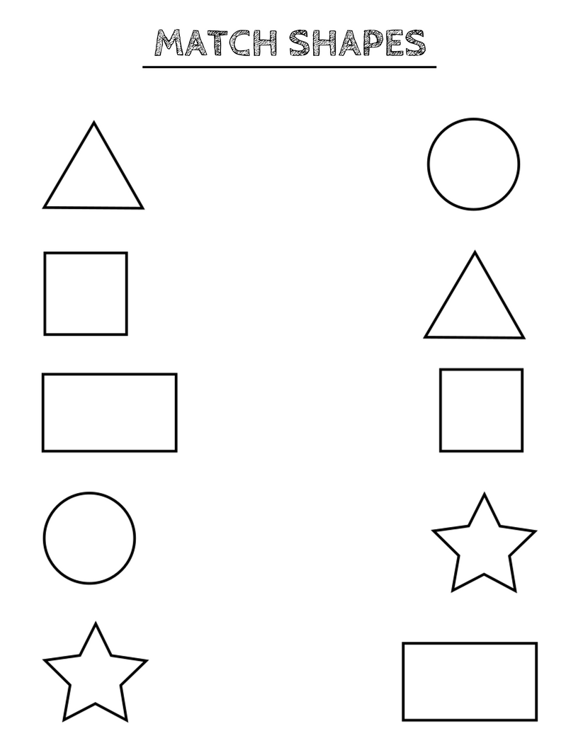 20 Preschool Math Shapes Worksheets