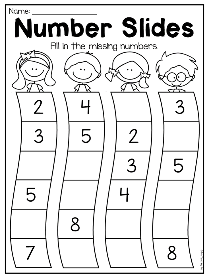 20 Preschool Math Worksheets 1-20