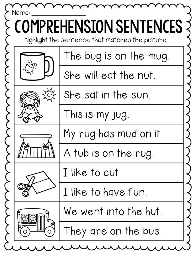 20 Rearrange Sentences Worksheets Kindergarten