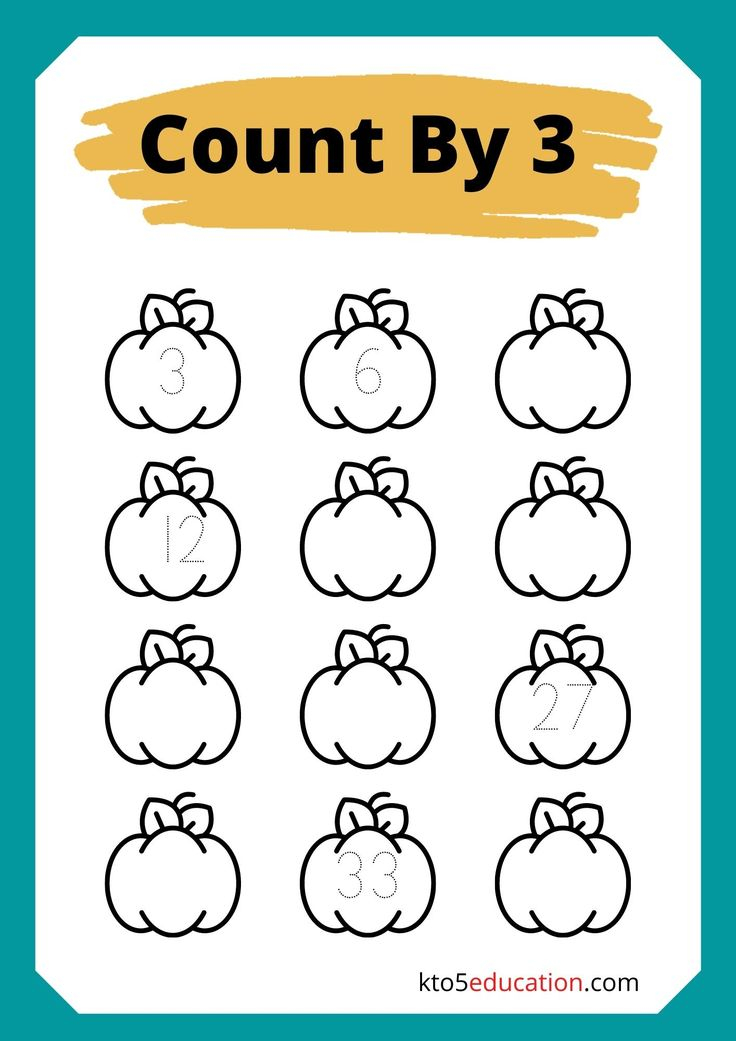 20 Skip Counting By 3 Worksheets Kindergarten