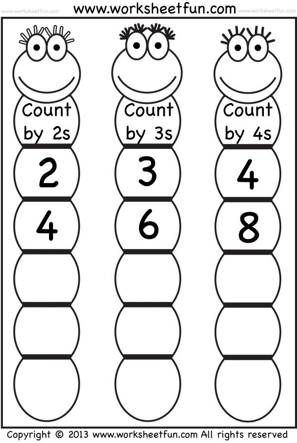 20 Skip Counting By 3 Worksheets Kindergarten