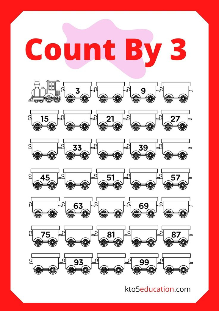 20 Skip Counting By 3 Worksheets Kindergarten