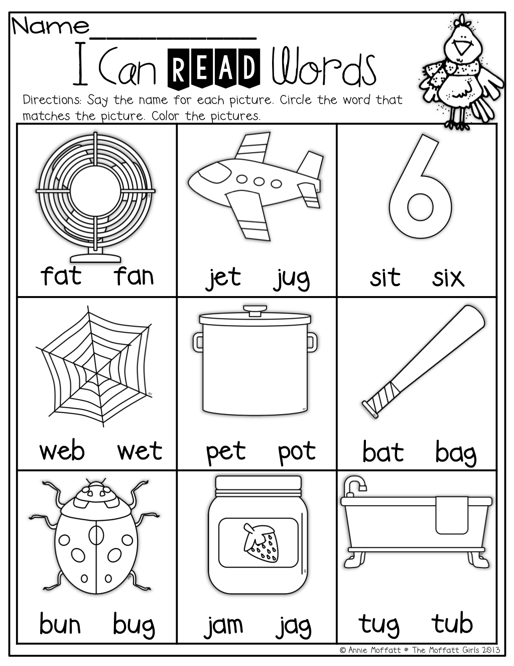 20 Three Letter Words Worksheets Reading Kindergarten