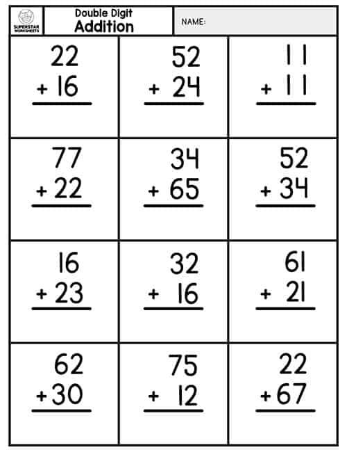 30 3 Digit Addition Worksheets Kindergarten