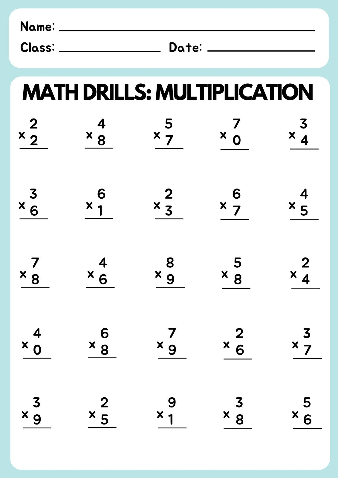 30 Activity Sheets For Kids Math Worksheets