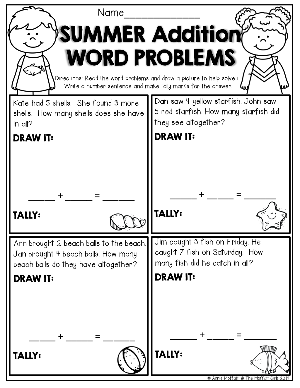 30 Addition Problem Worksheets Kindergarten