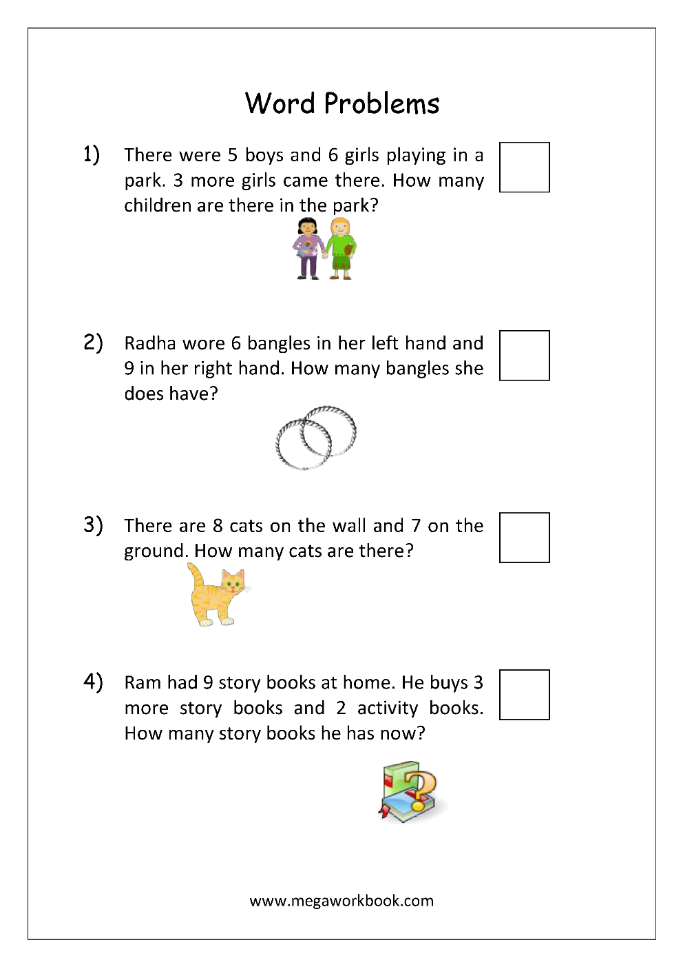 30 Addition Problem Worksheets Kindergarten