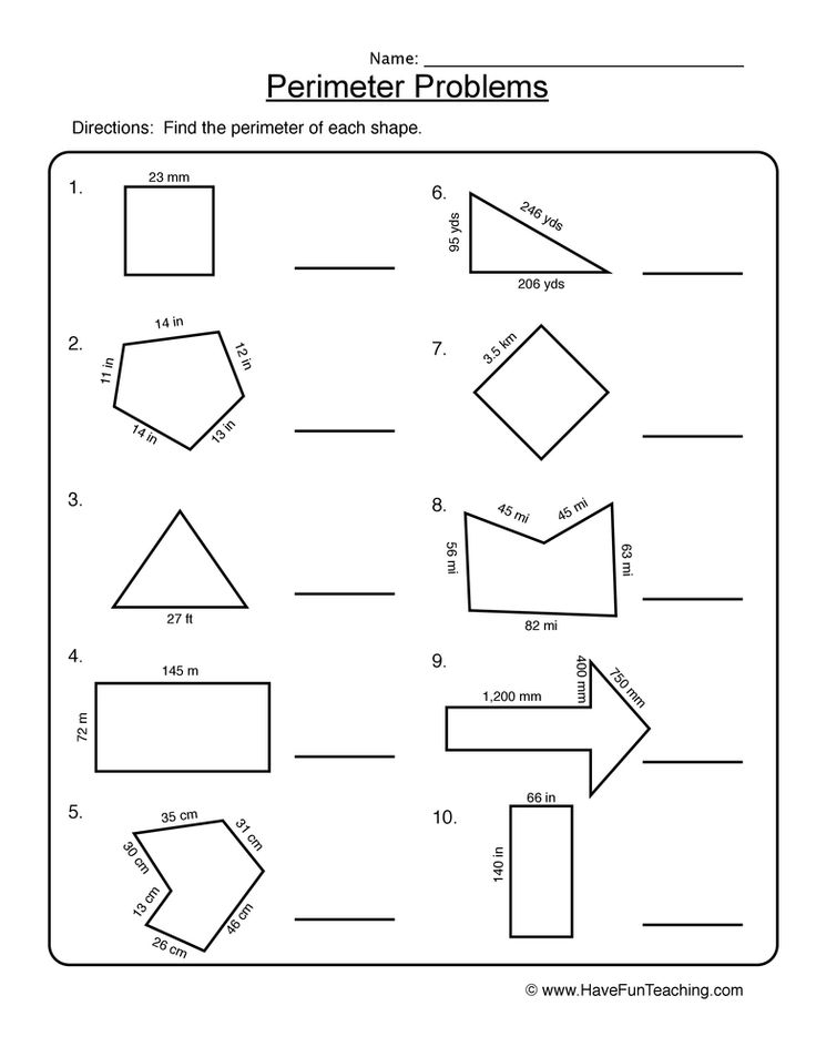 30 Area Perimeter Worksheets Class 4