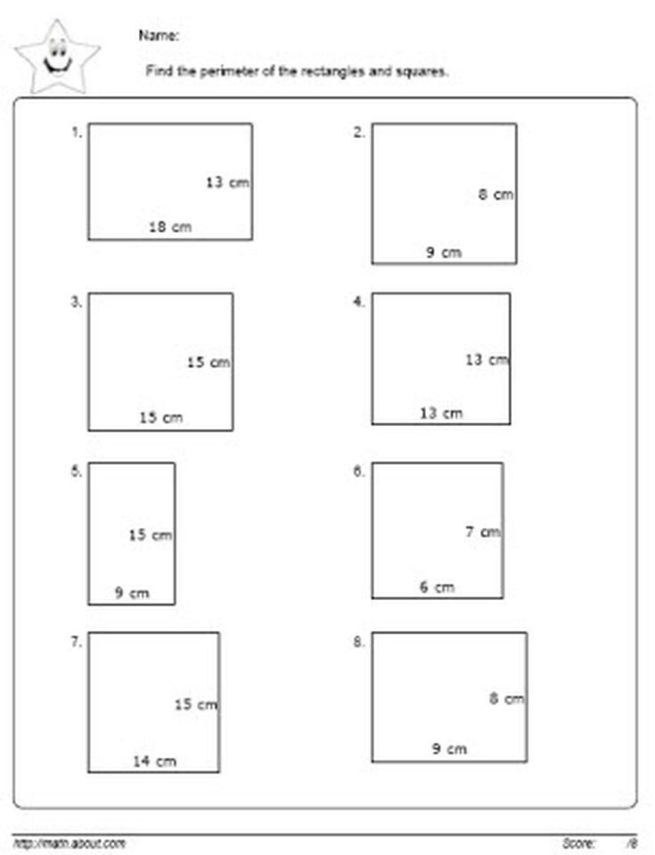 30 Area Perimeter Worksheets Class 4