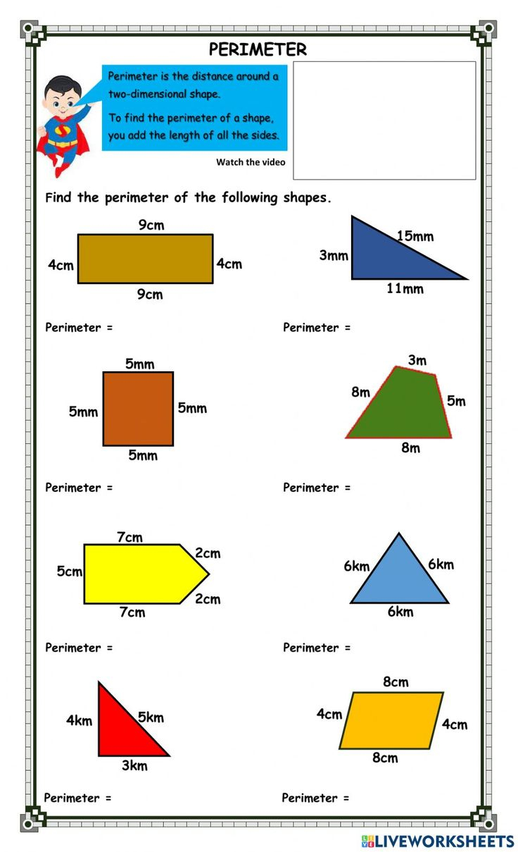 30 Area Perimeter Worksheets Class 4