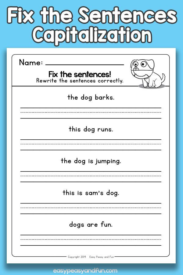 30 Capitalization Worksheets Grade 6