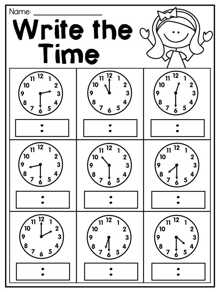 30 Clock Printable For Kids Math Worksheets