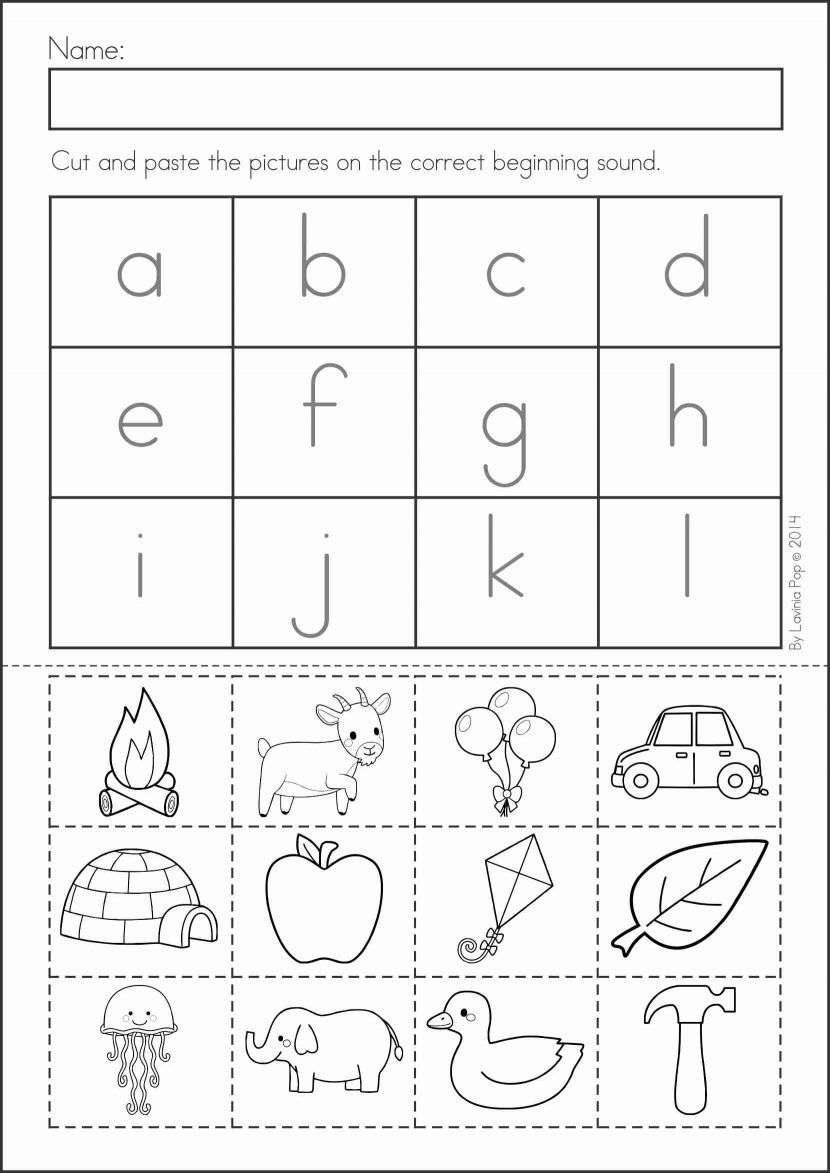 30 Cut And Paste Letter E Worksheets