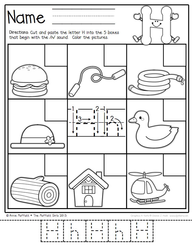 30 Cut And Paste Letter E Worksheets