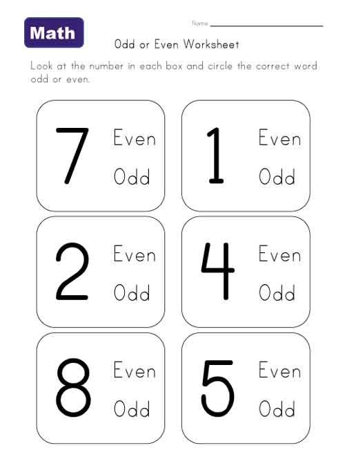 30 Even And Odd Numbers Worksheets Kindergarten