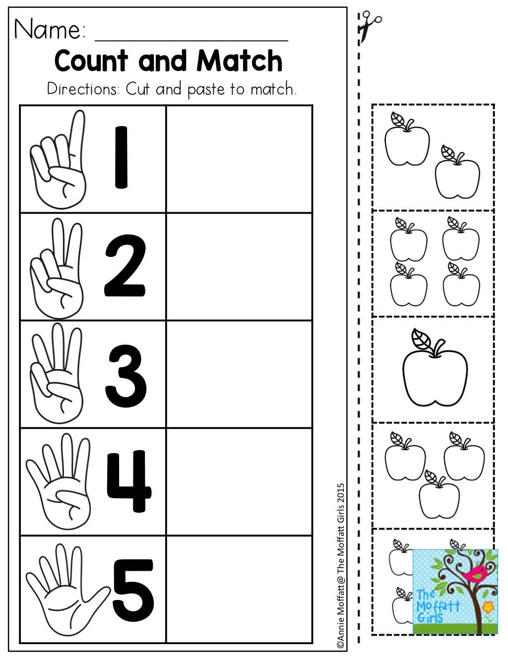 30 Fun Worksheets For Kindergarten Cut And Paste