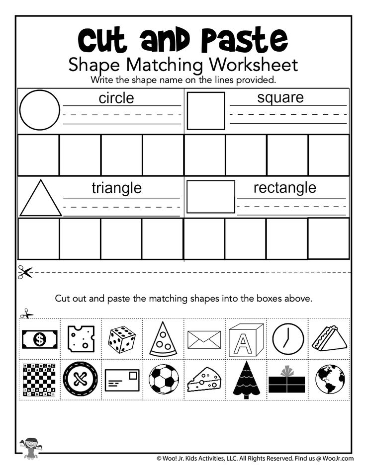 30 Fun Worksheets For Kindergarten Cut And Paste