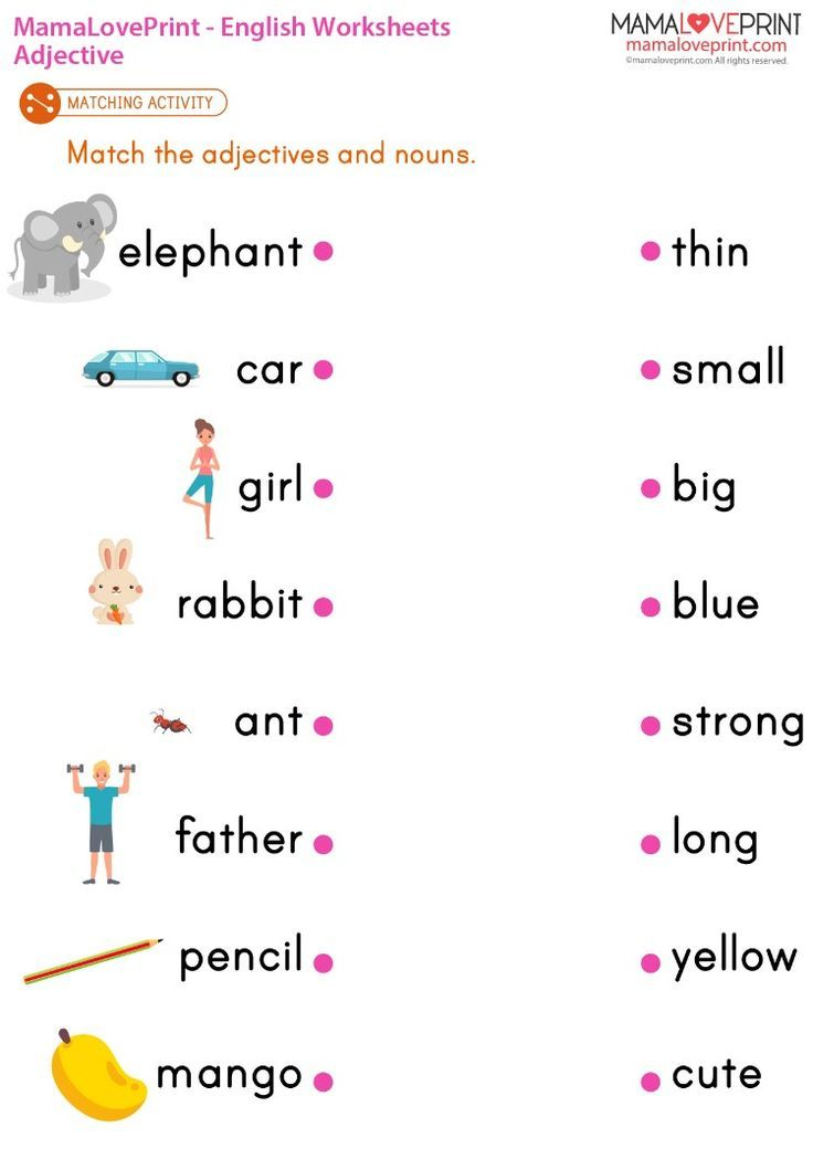 30 Grade 1 English Worksheets Noun