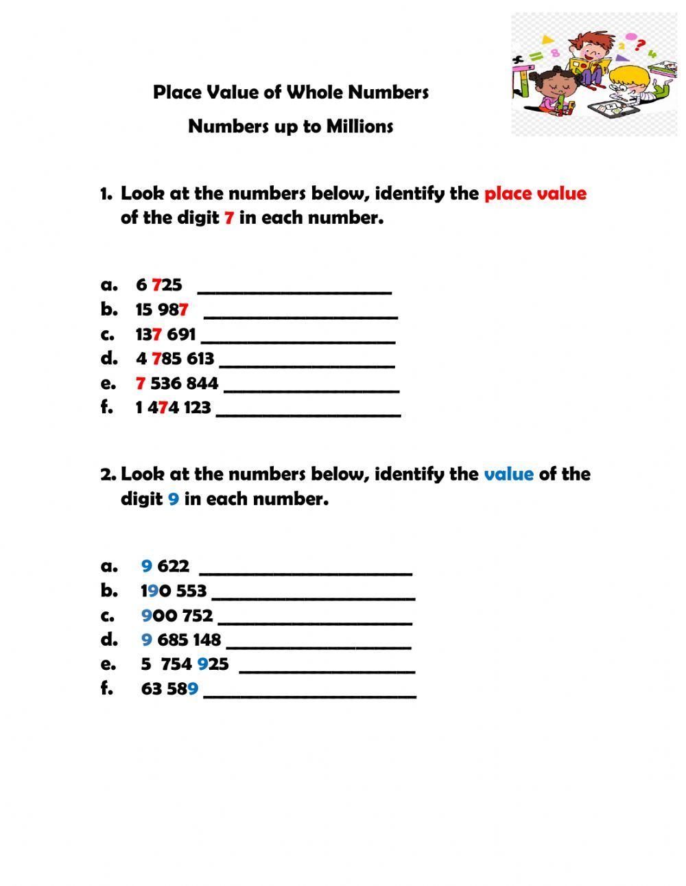 30 Grade 1 Math Worksheets Place Value