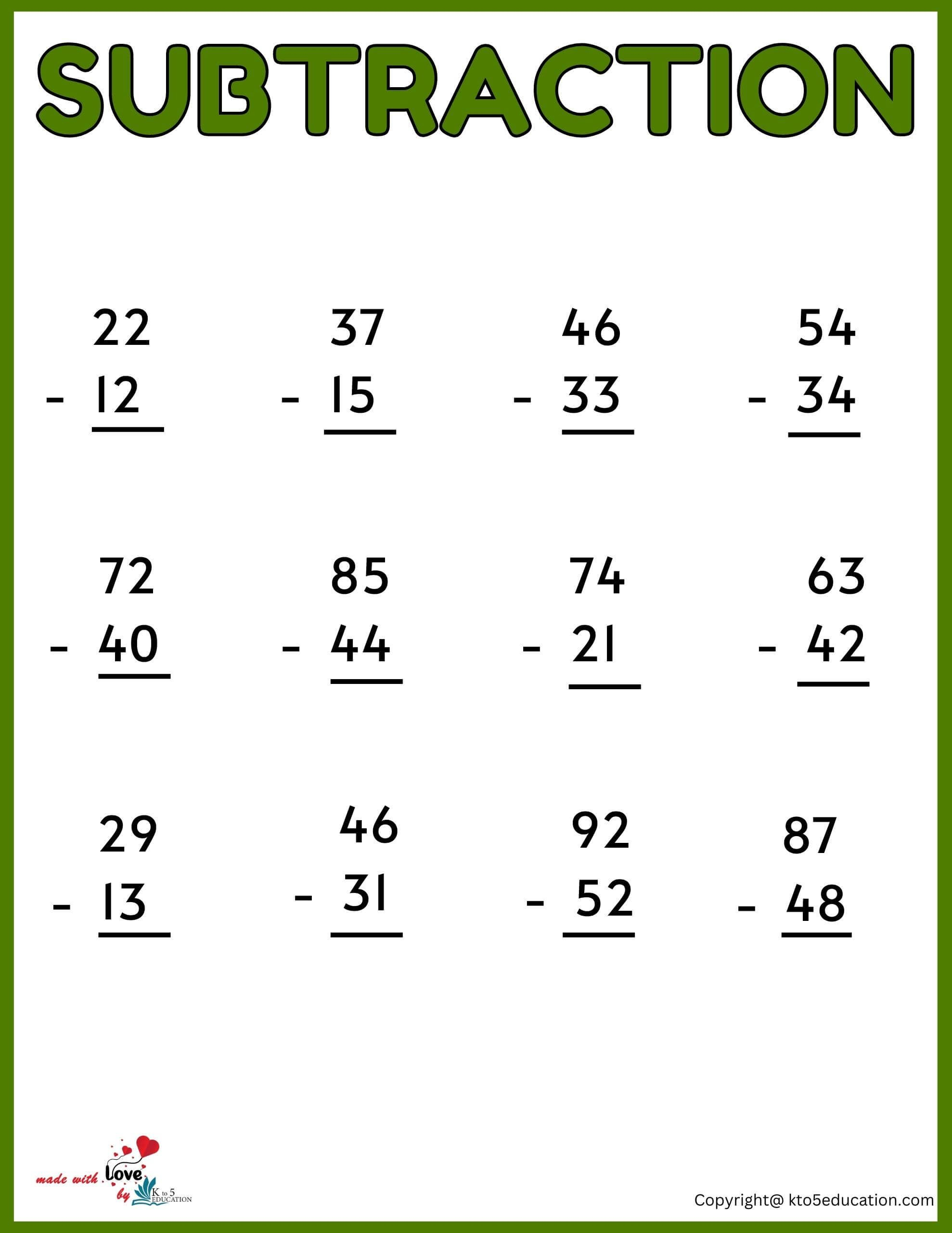 30 Grade 2 Math Worksheets Free Printable Addition And Subtraction