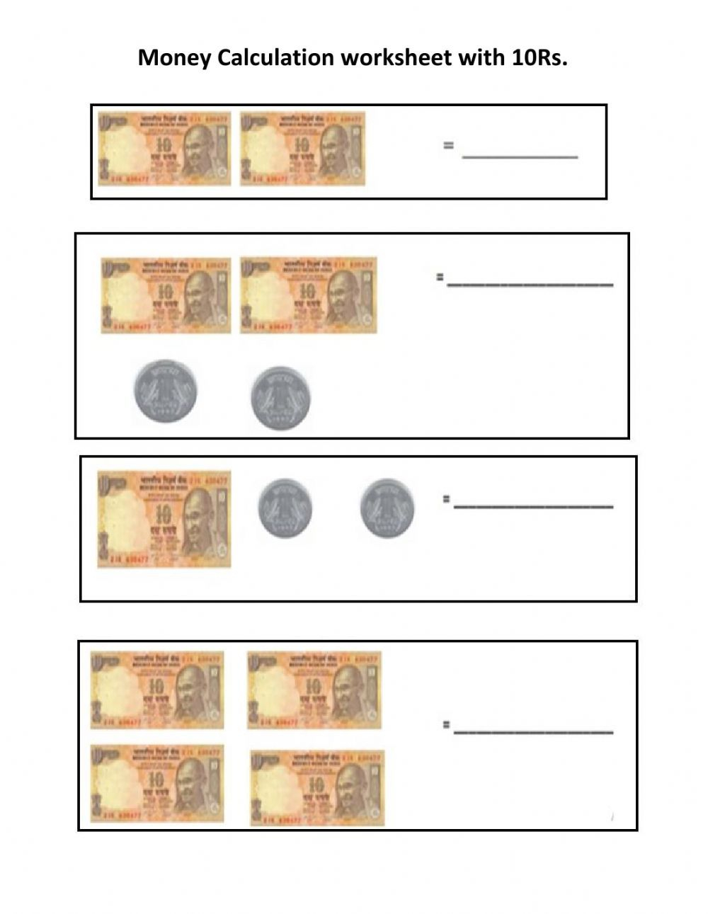 30 Indian Money Worksheets 2Nd Grade Math