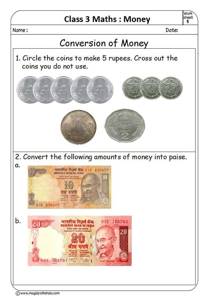 30 Indian Money Worksheets 2Nd Grade Math