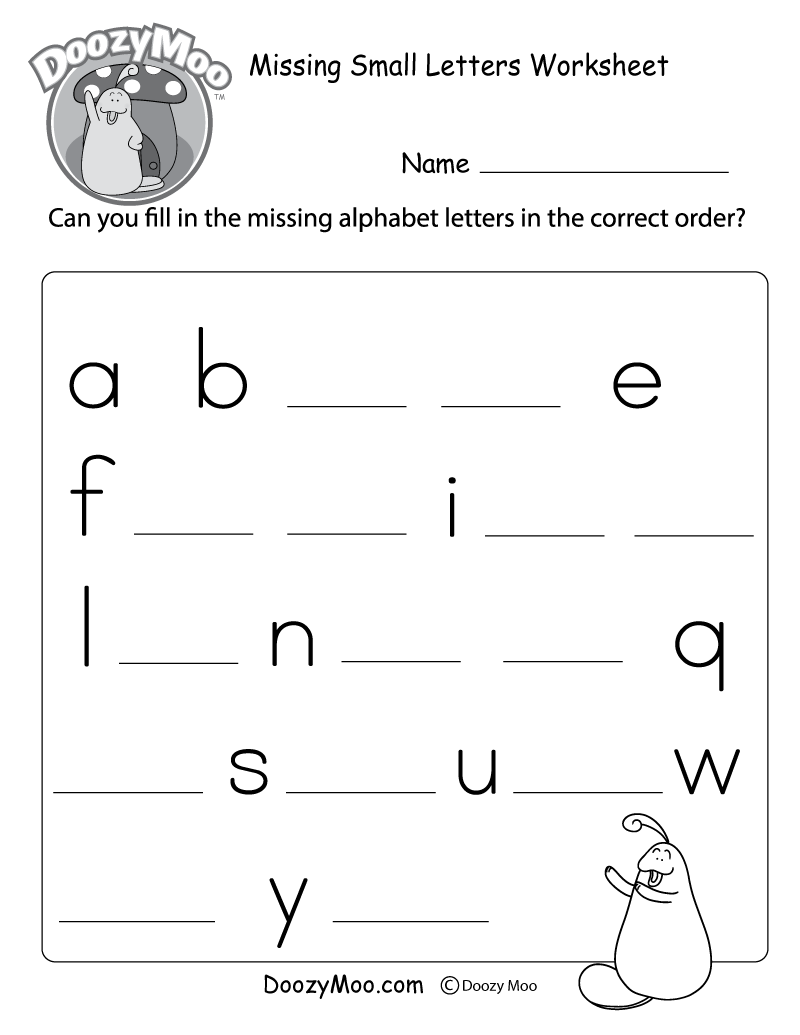 30 Kindergarten Lower Case Letter Worksheets