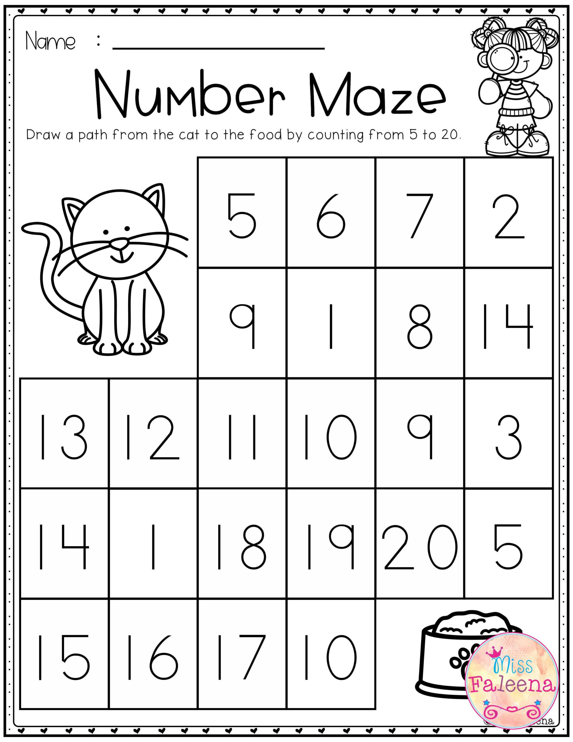 30 Kindergarten Math Worksheets Free Printables