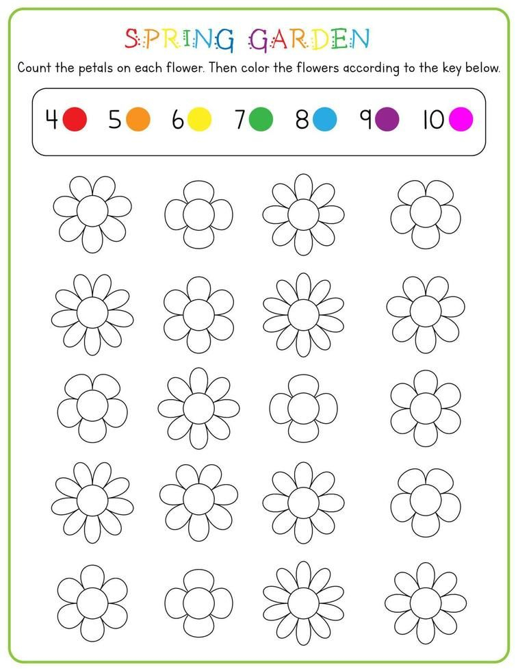 30 Kindergarten Math Worksheets Spring