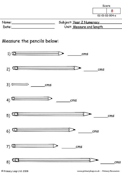 30 Length Worksheets 2Nd Grade