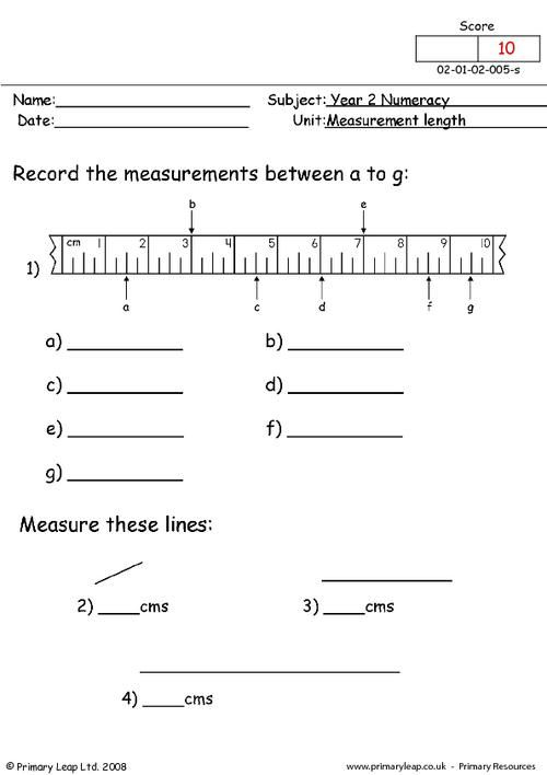 30 Length Worksheets 2Nd Grade