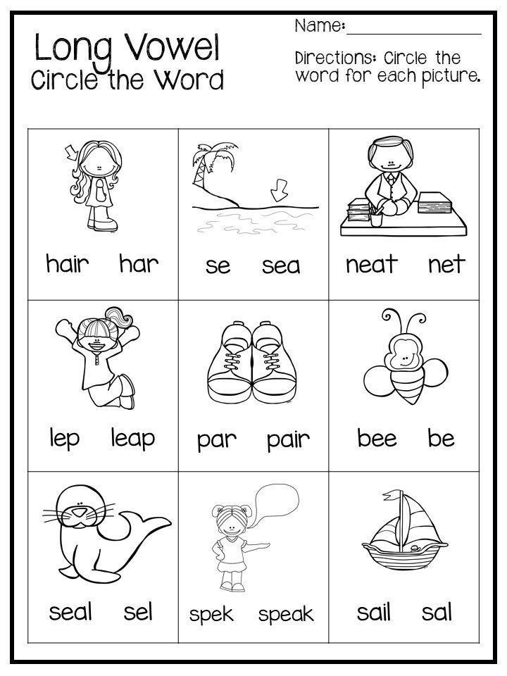 30 Long And Short Vowel Worksheets 1St Grade