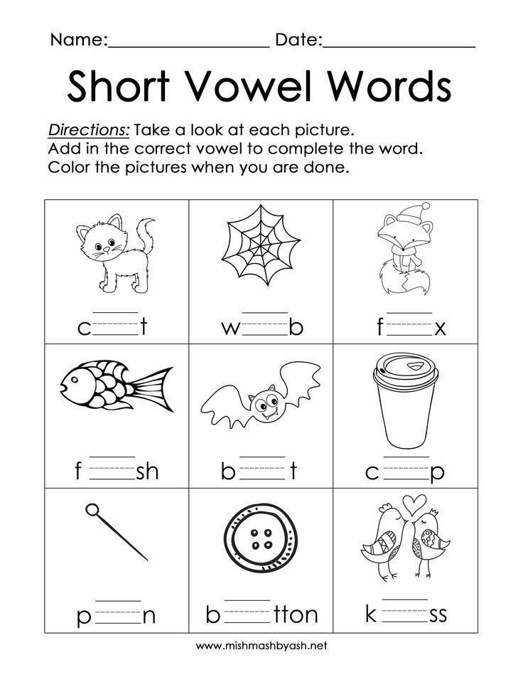 30 Long And Short Vowel Worksheets 1St Grade