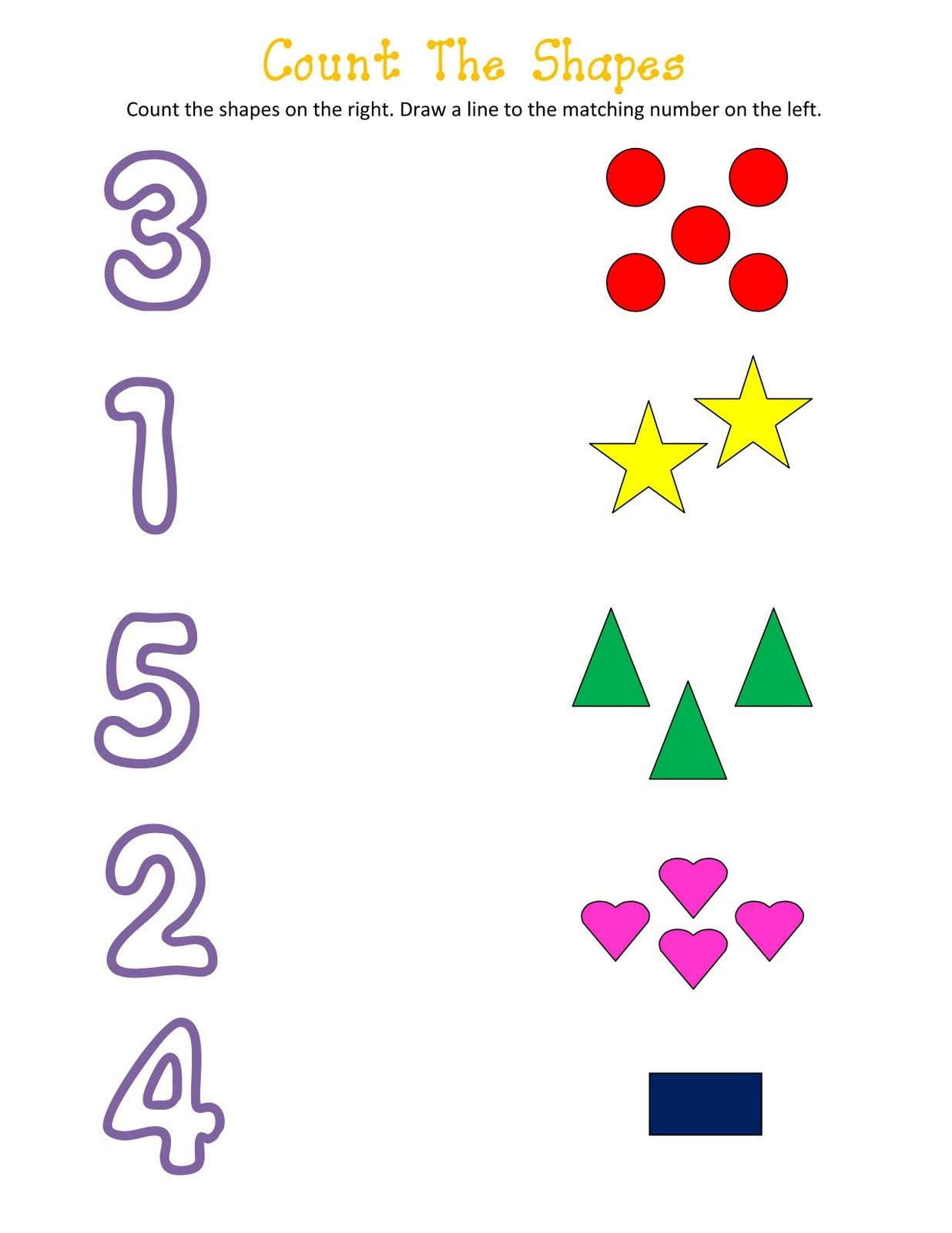 30 Matching Numbers Worksheets For Kindergarten