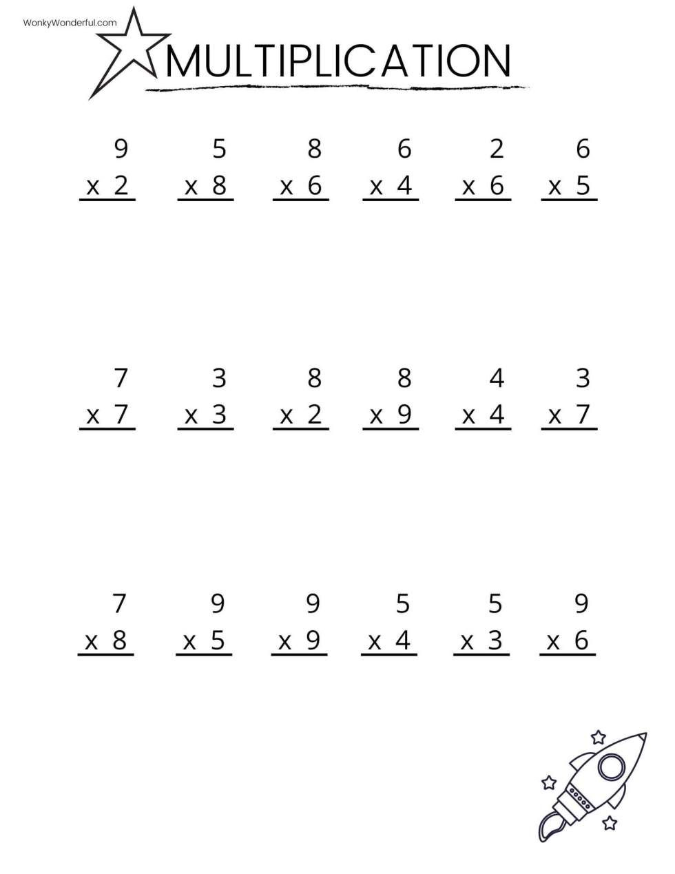 30 Multiplication Worksheets Up To 12