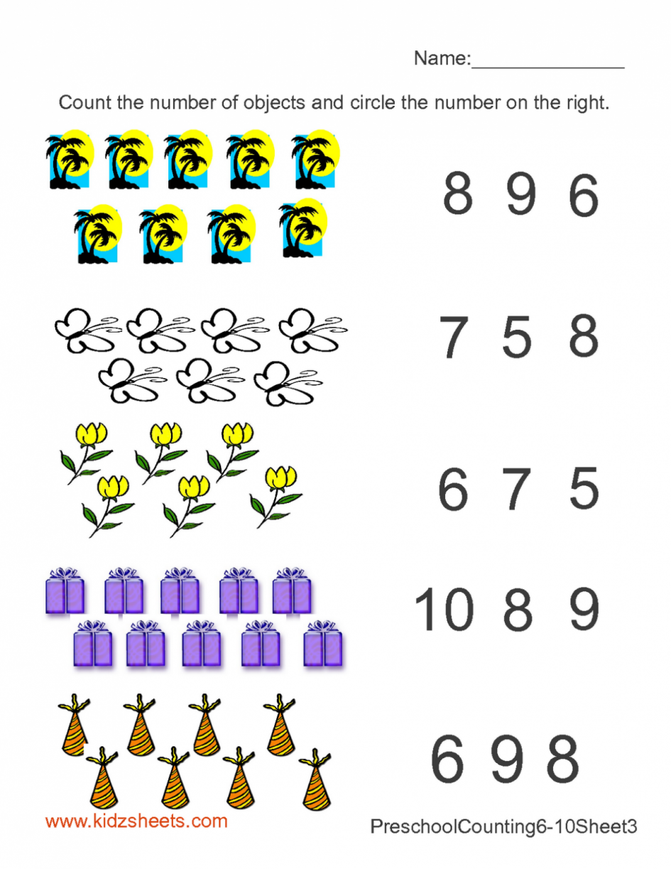 30 Preschool Counting Worksheets Kindergarten Math