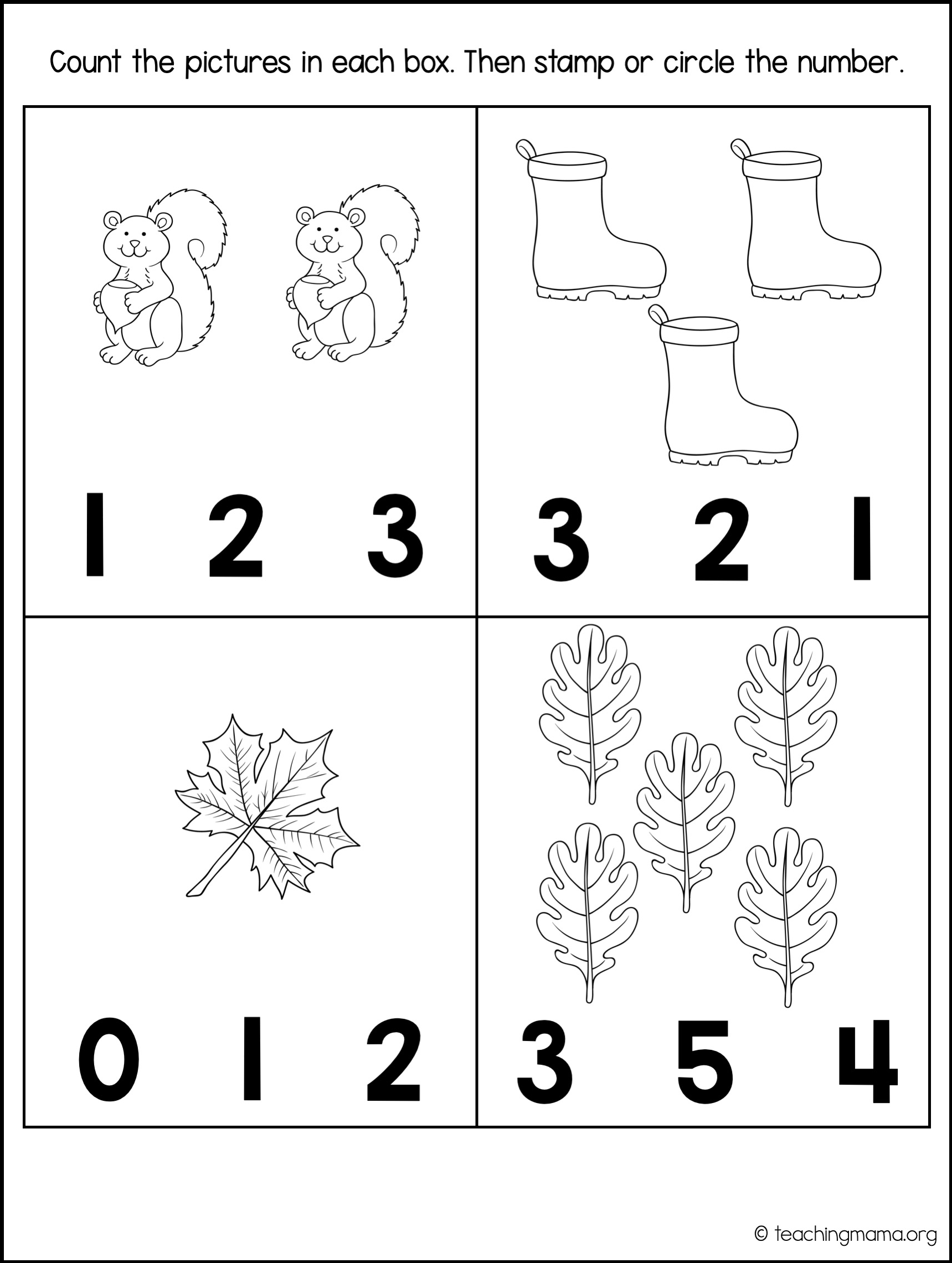 30 Preschool Counting Worksheets Kindergarten Math